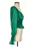 WAYF Green 3/4 Sleeve Blouse Size S - photo 4