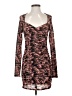 Topshop 100% Polyester Animal Print Brown Cocktail Dress Size 6 - photo 1