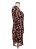 Topshop 100% Polyester Animal Print Brown Cocktail Dress Size 6 - photo 4