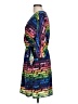 Aqua 100% Polyester Print Blue Cocktail Dress Size L - photo 5