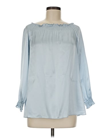 Lafayette 148 New York 3/4 Sleeve Silk Top (view 1)