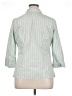 Lands' End Stripes Green 3/4 Sleeve Button-Down Shirt Size 14 - photo 2