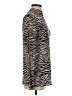 Laurie Felt Animal Print Brown Turtleneck Sweater Size XXS - photo 4