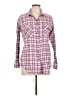 CAbi Plaid Purple Long Sleeve Button-Down Shirt Size L - photo 1