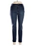 Gloria Vanderbilt Solid Blue Jeans Size 14 - photo 1