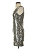 Aqua Animal Print Silver Cocktail Dress Size S - photo 5