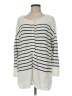 CAbi Stripes Ivory White Cardigan Size M - photo 1