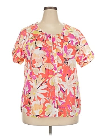 Van Heusen Short Sleeve Blouse (view 1)
