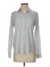 Ann Taylor Houndstooth Gray Long Sleeve Button-Down Shirt Size XS - photo 1