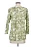 TSE 100% Cotton Green 3/4 Sleeve Blouse Size XS - photo 2