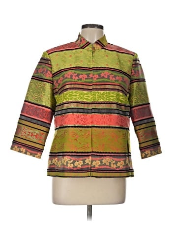 a.n.a. A New Approach 3/4 Sleeve Button-Down Shirt (view 1)