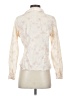 Horny Toad 100% Cotton Hearts Ivory Long Sleeve Blouse Size XS - photo 2