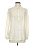 Dennis by Dennis Basso 100% Polyester Ivory Long Sleeve Blouse Size 4 - photo 1