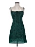 Unbranded 100% Polyester Paisley Teal Cocktail Dress Size XS - photo 1