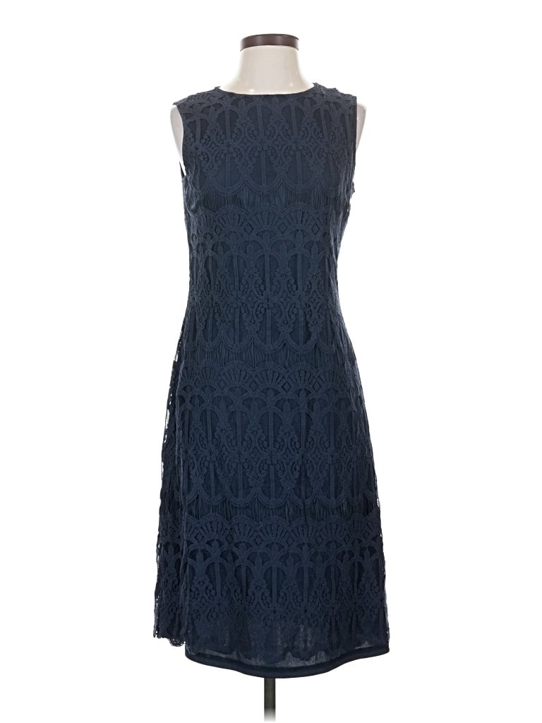 Pre-owned Sharagano Cocktail Dress In Blue