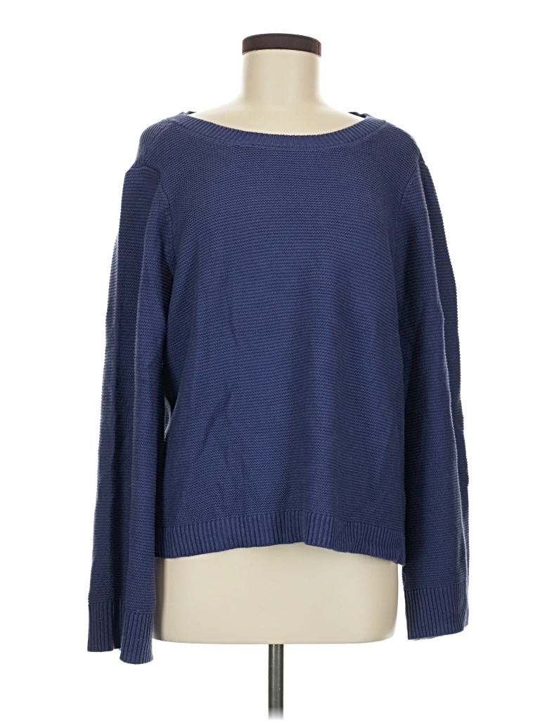 Pre-owned Candace Cameron Bure Pullover Sweater In Blue