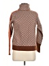Unbranded Chevron-herringbone Brown Turtleneck Sweater Size M (estimated) - photo 1