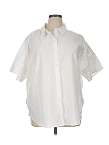 Halston Short Sleeve Button-Down Shirt (view 1)