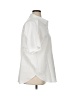 Halston 100% Cotton Solid White Short Sleeve Button-Down Shirt Size XL - photo 4
