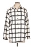 Unbranded 100% Polyester Plaid Ivory Long Sleeve Blouse Size L - photo 1