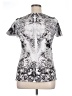 Live and Let Live 100% Polyester Silver Short Sleeve Top Size XL - photo 2