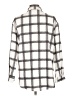 Unbranded 100% Polyester Plaid Ivory Long Sleeve Blouse Size L - photo 2
