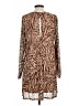 AFRM Animal Print Brown Casual Dress Size L - photo 2