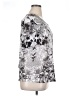 Live and Let Live 100% Polyester Silver Short Sleeve Top Size XL - photo 4