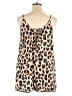 Unbranded 100% Polyester Animal Print Tan Romper Size XXL - photo 2