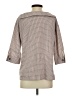 Assorted Brands Houndstooth Brown 3/4 Sleeve Top Size M - photo 2