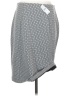 Ann Taylor LOFT Houndstooth Silver Casual Skirt Size M - photo 2