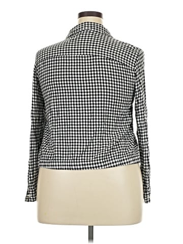 Jones New York Long Sleeve Button-Down Shirt (view 2)
