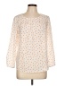 Maison Jules 100% Polyester Polka Dots White 3/4 Sleeve Blouse Size L - photo 1