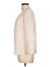 Maison Jules 100% Polyester Polka Dots White 3/4 Sleeve Blouse Size L - photo 5