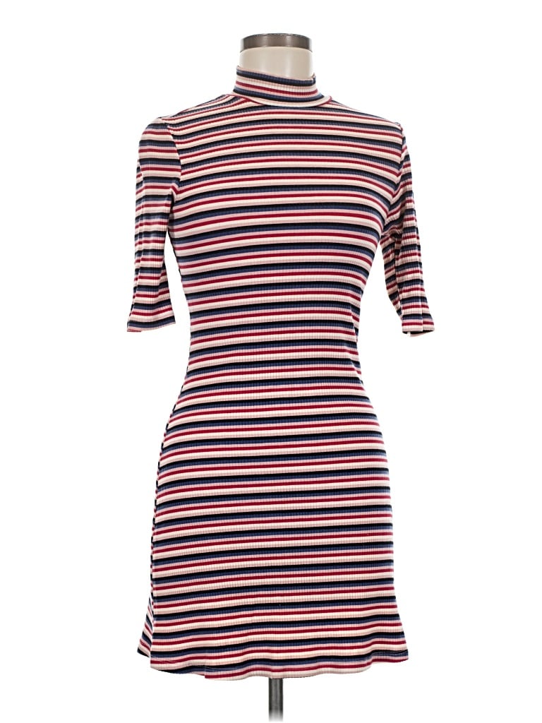 Pre-owned Reformation Jeans Casual Dress In Burgundy
