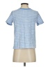 Daze Dayz Blue Short Sleeve Blouse Size S - photo 2