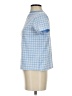 Daze Dayz Blue Short Sleeve Blouse Size S - photo 5