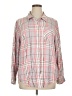 Torrid 100% Rayon Plaid Pink Long Sleeve Button-Down Shirt Size 1X Plus (1) - photo 1