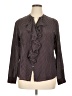 Gap Polka Dots Brown Long Sleeve Blouse Size XL - photo 1