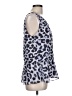 CAbi 100% Polyester Animal Print Purple Silver Sleeveless Top Size L - photo 4