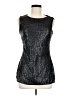 Susana Monaco 100% Polyester Silver Sleeveless Top Size 6 - photo 1