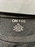 ON FIRE 100% Cotton Tweed Gray Short Sleeve Turtleneck Size XL - photo 7