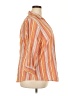 Alala Stripes Orange 3/4 Sleeve Button-Down Shirt Size 18W - photo 4