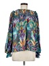 Nicole Miller Teal Long Sleeve Blouse Size M - photo 1