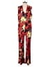 Susan Graver Print Red Jumpsuit Size M (petite) - photo 1