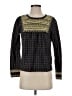 J.Crew 100% Cotton Green Black Long Sleeve Top Size S - photo 1