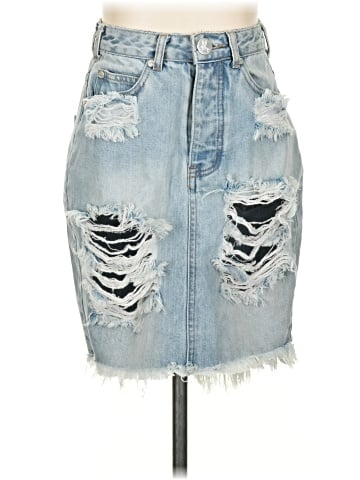 One Teaspoon Denim Skirt (view 1)