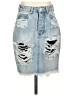 One Teaspoon 100% Cotton Blue Denim Skirt Size 24 waist - photo 1