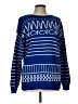DCO (DRY CLEAN ONLY) Graphic Blue Pullover Sweater Size Lg (2) - photo 1