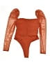 Shein Orange Bodysuit Size L - photo 2